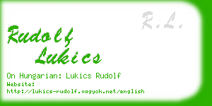 rudolf lukics business card